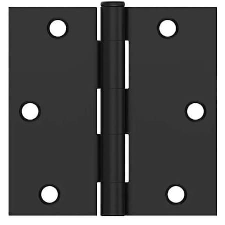 Global Door Controls 3.5 in Leaf W x 3.5 in Leaf H, Black CP3535-US19